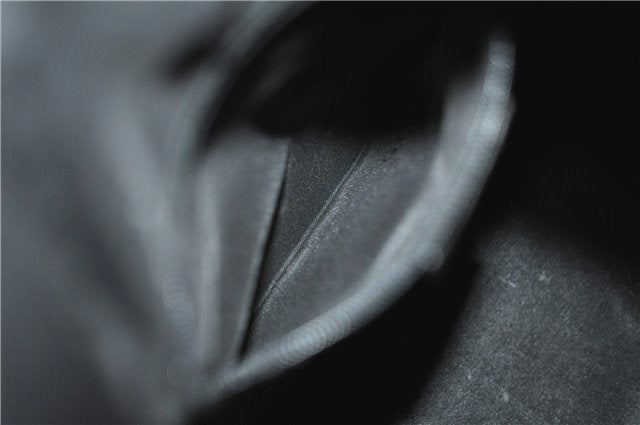 Authentic GUCCI Vintage Shoulder Hand Bag Nylon Leather Black  2092G