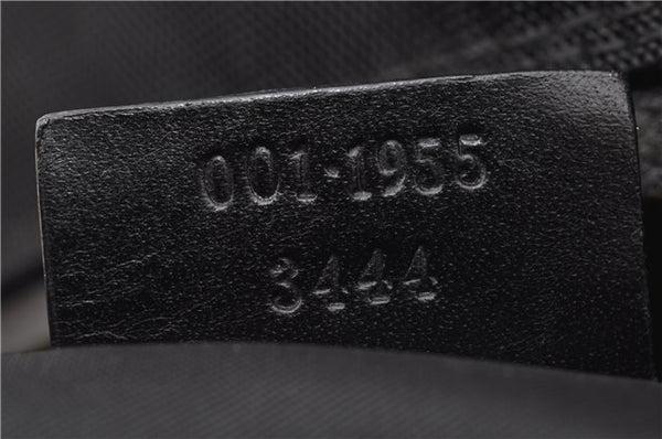 Authentic GUCCI Vintage Shoulder Hand Bag Nylon Leather Black  2092G