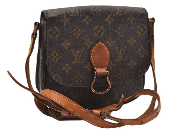 Authentic Louis Vuitton Monogram Saint Cloud MM M51243 Shoulder Bag Junk 2093G
