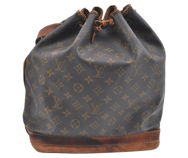 Authentic Louis Vuitton Monogram Noe Shoulder Drawstring Bag M42224 LV 2094F