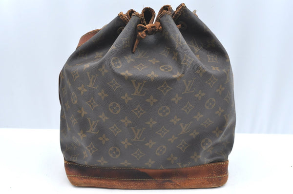 Authentic Louis Vuitton Monogram Noe Shoulder Drawstring Bag M42224 LV 2094F