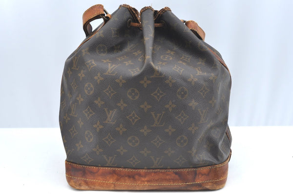Authentic Louis Vuitton Monogram Noe Shoulder Drawstring Bag M42224 LV 2094F