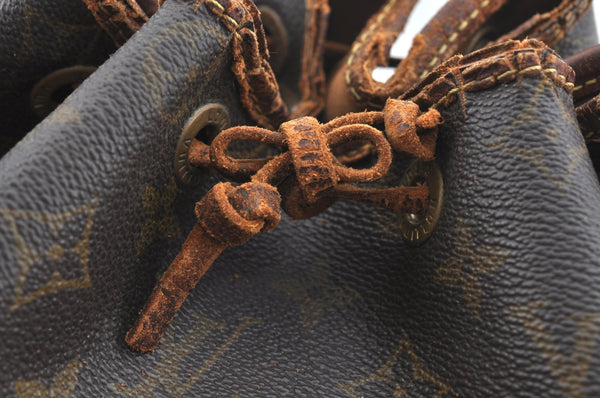 Authentic Louis Vuitton Monogram Noe Shoulder Drawstring Bag M42224 LV 2094F