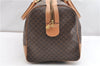 Authentic CELINE Macadam Blason Travel Boston Bag PVC Leather Brown 2096G