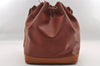 Authentic Louis Vuitton Epi Noe Bi-color Brown Drawstring Bag M44028 LV 2096I
