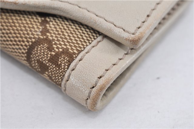 Authentic GUCCI Vintage 6 Key Case Holder GG Canvas Leather 282432 Brown 2097G