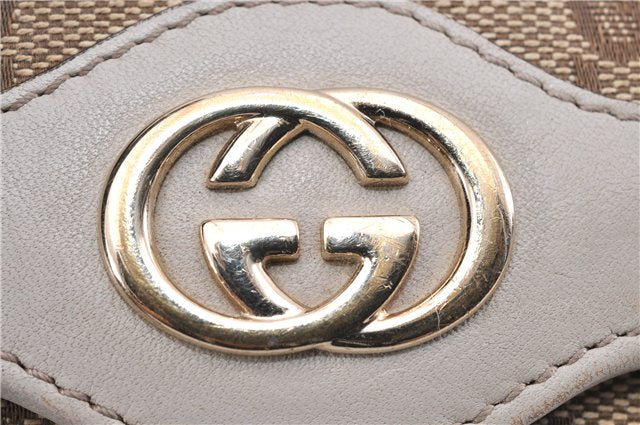 Authentic GUCCI Vintage 6 Key Case Holder GG Canvas Leather 282432 Brown 2097G