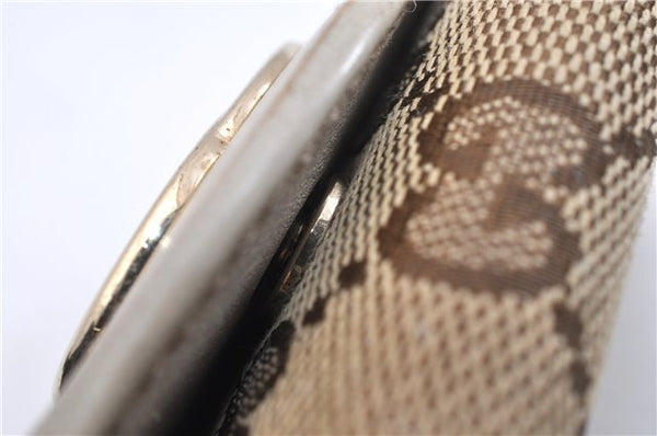 Authentic GUCCI Vintage 6 Key Case Holder GG Canvas Leather 282432 Brown 2097G