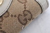 Authentic GUCCI Vintage 6 Key Case Holder GG Canvas Leather 282432 Brown 2097G