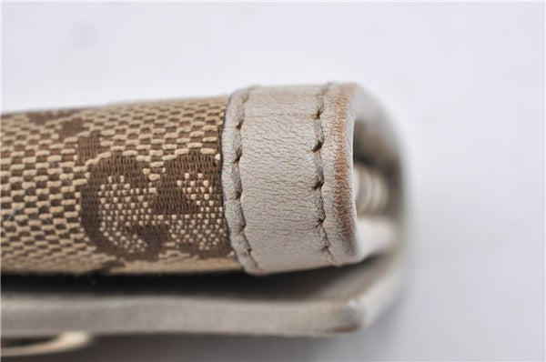 Authentic GUCCI Vintage 6 Key Case Holder GG Canvas Leather 282432 Brown 2097G