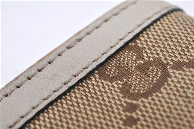 Authentic GUCCI Vintage 6 Key Case Holder GG Canvas Leather 282432 Brown 2097G