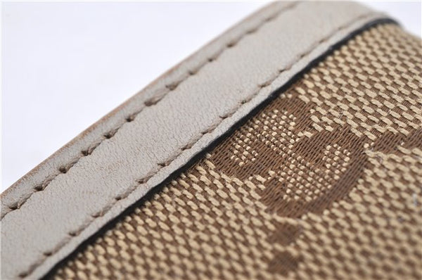 Authentic GUCCI Vintage 6 Key Case Holder GG Canvas Leather 282432 Brown 2097G