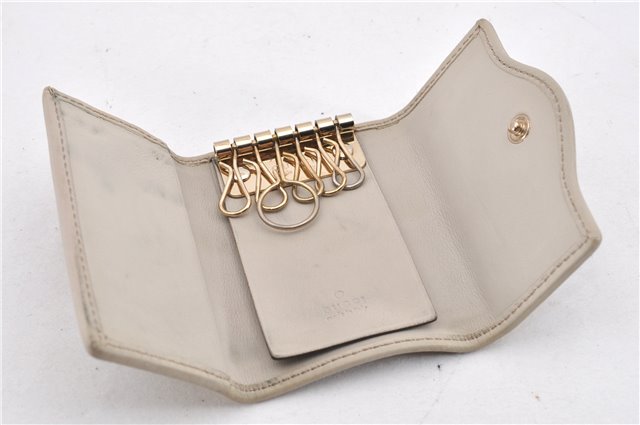 Authentic GUCCI Vintage 6 Key Case Holder GG Canvas Leather 282432 Brown 2097G