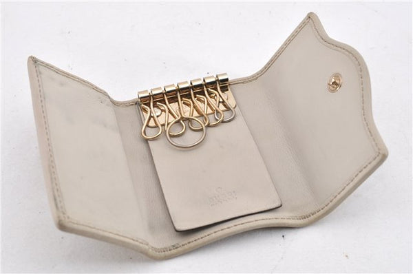 Authentic GUCCI Vintage 6 Key Case Holder GG Canvas Leather 282432 Brown 2097G