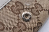 Authentic GUCCI Vintage 6 Key Case Holder GG Canvas Leather 282432 Brown 2097G