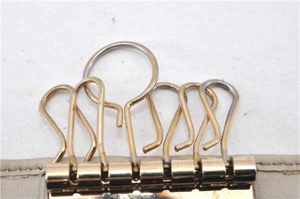 Authentic GUCCI Vintage 6 Key Case Holder GG Canvas Leather 282432 Brown 2097G