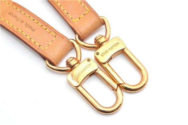 Authentic Louis Vuitton Leather Shoulder Strap Beige 39