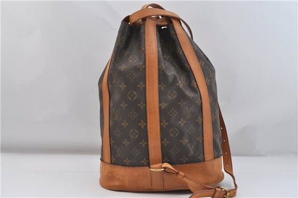 Authentic Louis Vuitton Monogram Randonnee PM Shoulder Bag M42243 LV 2099F