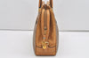 Authentic GUCCI Vintage Micro GG PVC Leather Tote Hand Bag Brown 2099I