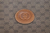Authentic GUCCI Vintage Micro GG PVC Leather Tote Hand Bag Brown 2099I