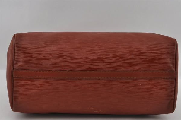 Authentic Louis Vuitton Epi Speedy 40 Hand Boston Bag Brown M42983 LV 2101I