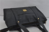 Authentic MCM PVC Vintage Shoulder Tote Bag Black 2103D