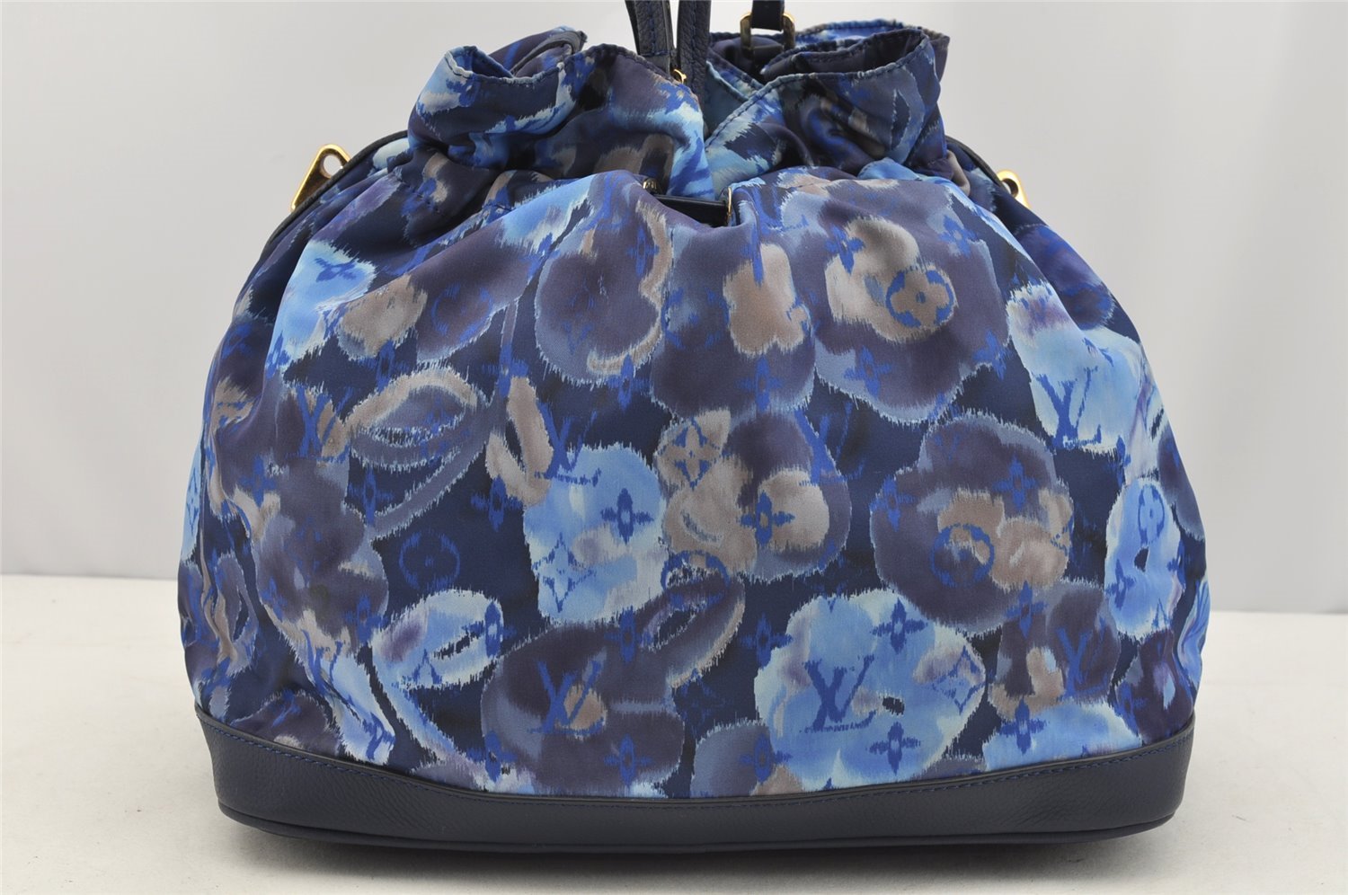 Authentic Louis Vuitton Monogram Ikat Flower Noefull MM 2Way Hand Bag Blue 2103I