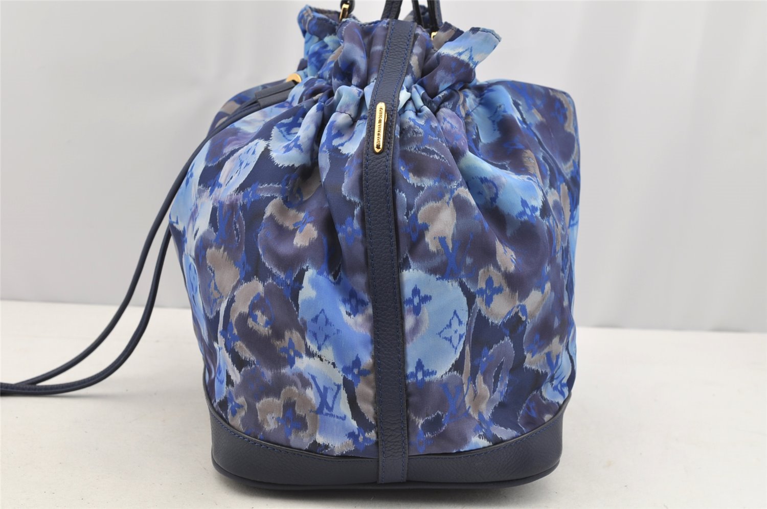 Authentic Louis Vuitton Monogram Ikat Flower Noefull MM 2Way Hand Bag Blue 2103I
