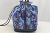 Authentic Louis Vuitton Monogram Ikat Flower Noefull MM 2Way Hand Bag Blue 2103I