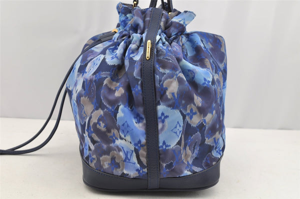 Authentic Louis Vuitton Monogram Ikat Flower Noefull MM 2Way Hand Bag Blue 2103I