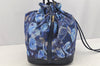Authentic Louis Vuitton Monogram Ikat Flower Noefull MM 2Way Hand Bag Blue 2103I
