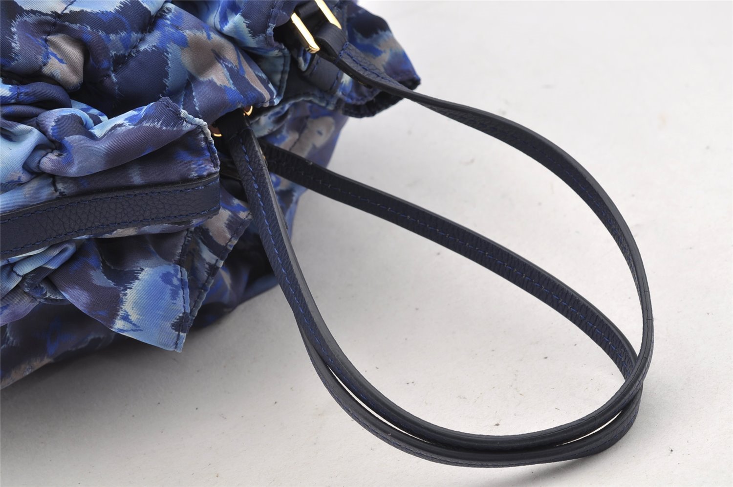 Authentic Louis Vuitton Monogram Ikat Flower Noefull MM 2Way Hand Bag Blue 2103I