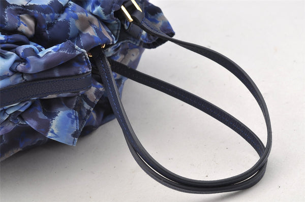 Authentic Louis Vuitton Monogram Ikat Flower Noefull MM 2Way Hand Bag Blue 2103I