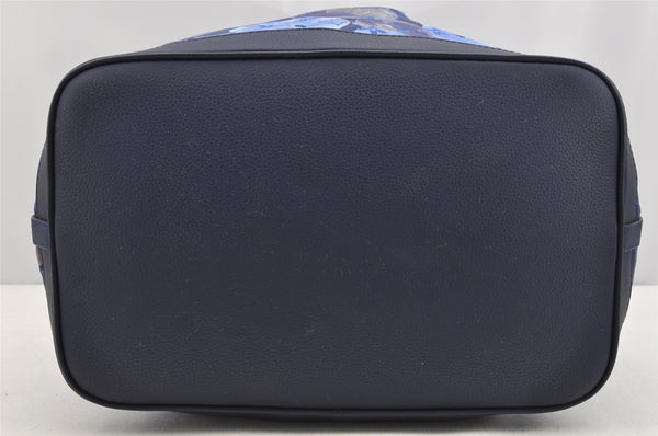 Authentic Louis Vuitton Monogram Ikat Flower Noefull MM 2Way Hand Bag Blue 2103I