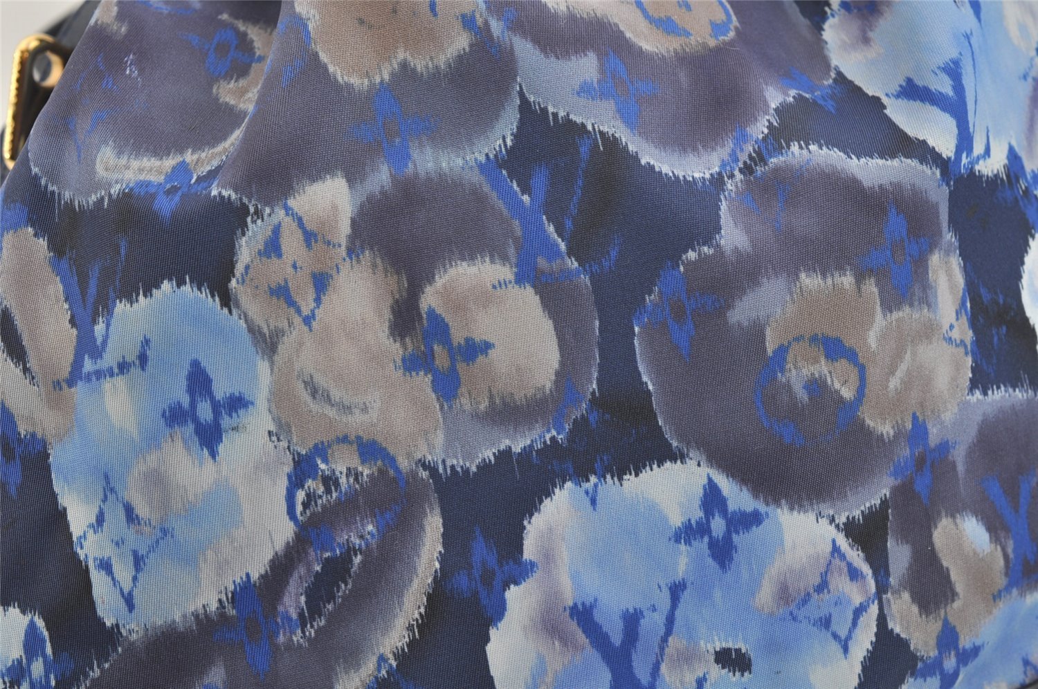Authentic Louis Vuitton Monogram Ikat Flower Noefull MM 2Way Hand Bag Blue 2103I