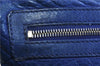 Authentic BALENCIAGA Classic Clip L Clutch Bag Purse Leather 273023 Blue 2104D