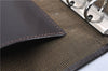 Authentic FENDI Zucca Vintage Notebook Cover Canvas Leather Brown 2104G