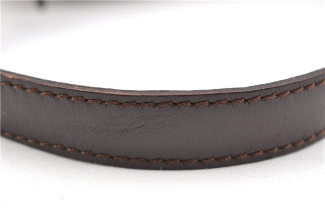 Authentic FENDI Zucchino Vintage Hand Bag Pouch Purse PVC Leather Brown 2105G