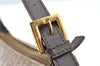 Authentic FENDI Zucchino Vintage Hand Bag Pouch Purse PVC Leather Brown 2105G
