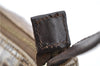 Authentic FENDI Zucchino Vintage Hand Bag Pouch Purse PVC Leather Brown 2105G