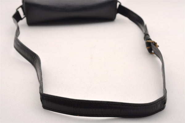 Authentic Louis Vuitton Epi Cartouchiere MM Shoulder Bag Black M52242 LV 2105I