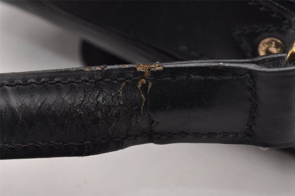 Authentic Louis Vuitton Epi Cartouchiere MM Shoulder Bag Black M52242 LV 2105I