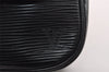 Authentic Louis Vuitton Epi Cartouchiere MM Shoulder Bag Black M52242 LV 2105I