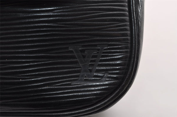 Authentic Louis Vuitton Epi Cartouchiere MM Shoulder Bag Black M52242 LV 2105I