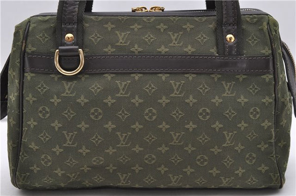 Authentic Louis Vuitton Monogram Mini Josephine PM Hand Bag M92415 Khaki 2106D