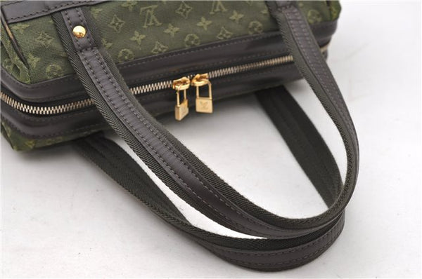 Authentic Louis Vuitton Monogram Mini Josephine PM Hand Bag M92415 Khaki 2106D