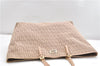 Authentic FENDI Zucchino Shoulder Tote Bag Canvas Leather Beige Pink 2106G