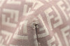 Authentic FENDI Zucchino Shoulder Tote Bag Canvas Leather Beige Pink 2106G