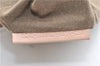 Authentic FENDI Zucchino Shoulder Tote Bag Canvas Leather Beige Pink 2106G
