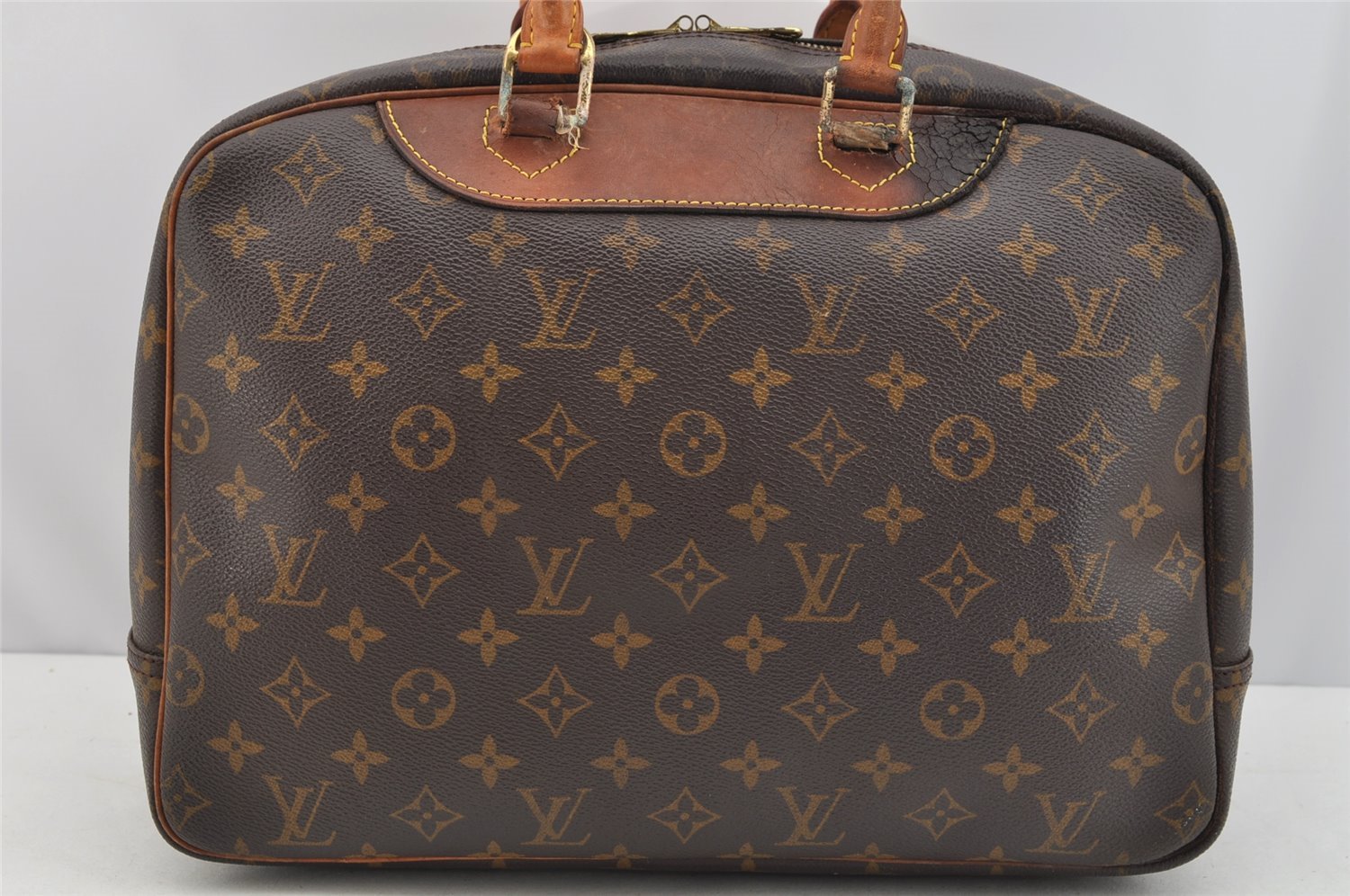 Authentic Louis Vuitton Monogram Deauville Hand Bag M47270 LV 2106I